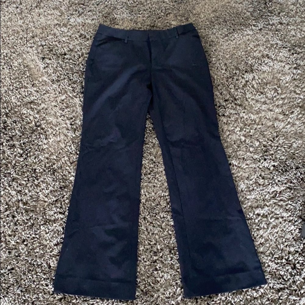 Navy pinstripe GAP perfect trouser, size 4